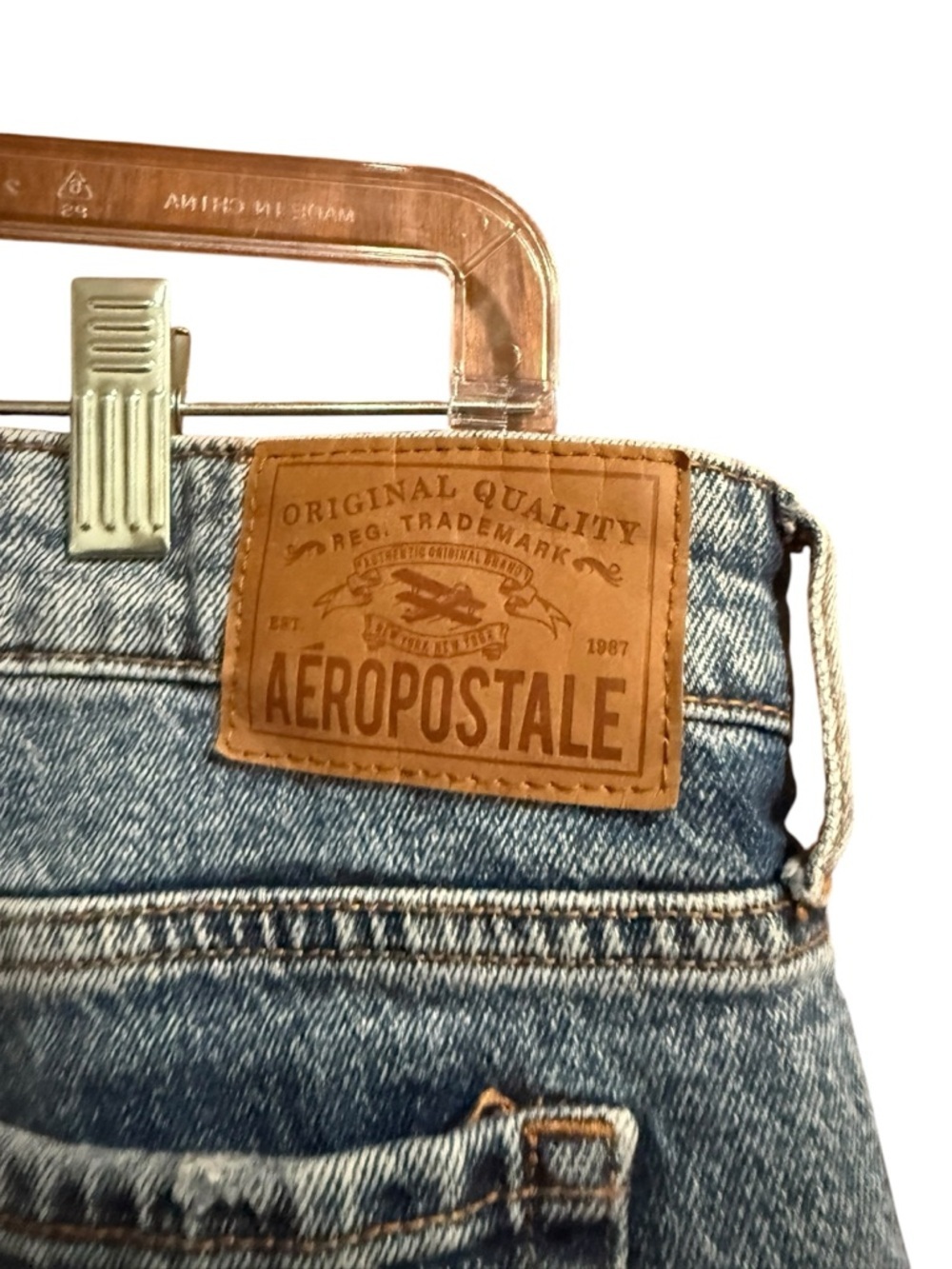 🔻Aéropostale Mid Rise Ankle Straight Jeans Size 12R Medium Wash - Picture 3 of 10